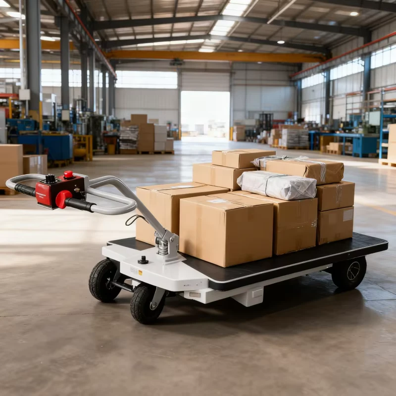 Steel Electric Trolleys with Heavy Duty Cargo Transport and Garden Car for Transport Applications