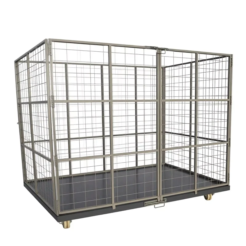 Steel Roll Box Container Corrosion Resistant High Capacity Storage Cage with Wheels Trolley Cart Cargo & Storage Equipment
