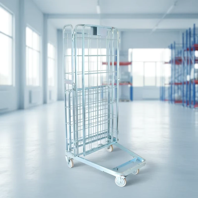 Steel Roll Container Roll Cage Zinc Galvanized Customizable Capacity for Secure Transport