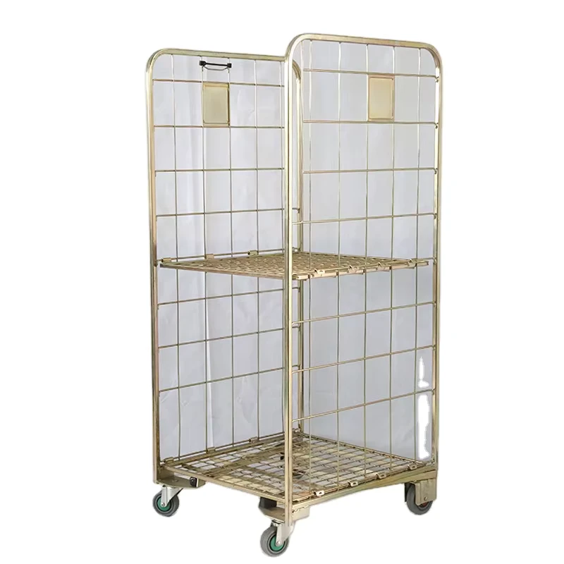 Steel Roll Pallet Cage Trolley