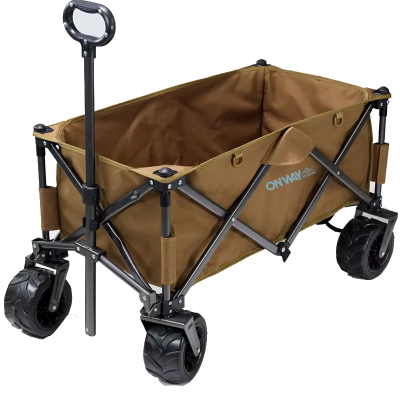Steel Tubes Polyester Fabric Portable Camping Picnic Cart Camping Wagon Outdoor