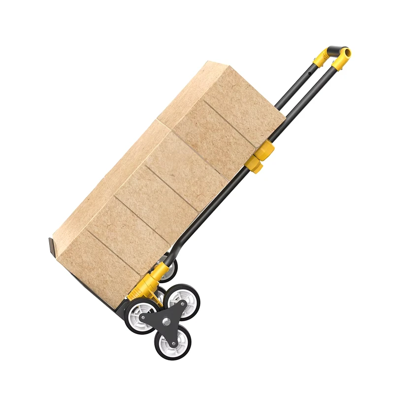 Stock Utility Tools Manufacturer Factory Direct Sale Small Folding Trolley Household Moving Trailer Trolley Handcart