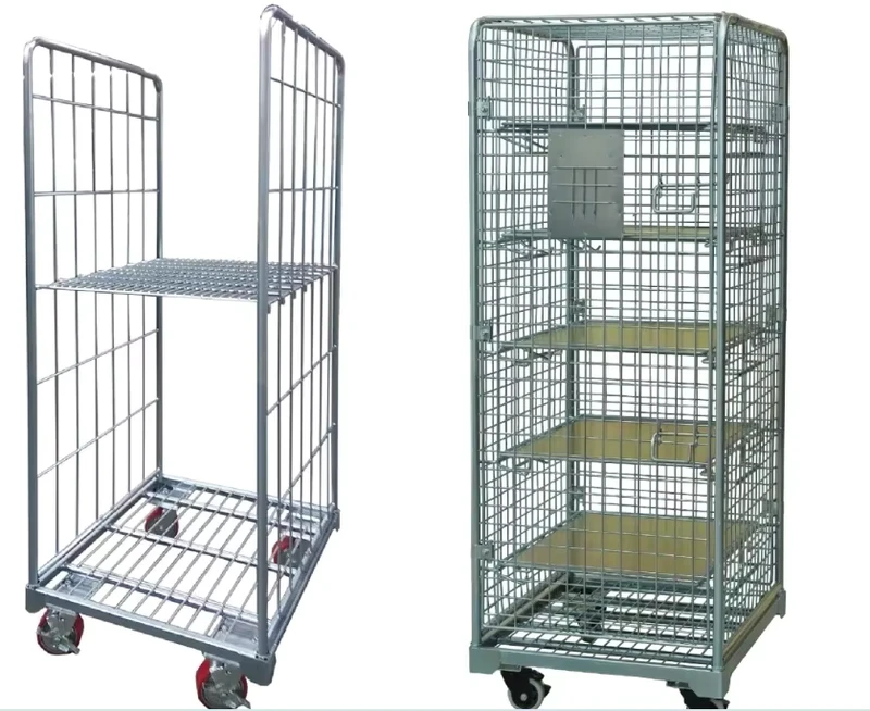 Storage Rack Trolley Roll Container Storage Cage Logistics Carts