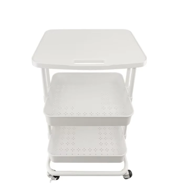 Storage Tool Trolley Rack With Platform Top Kitchen Organiser Racks Multifunction With Wheel