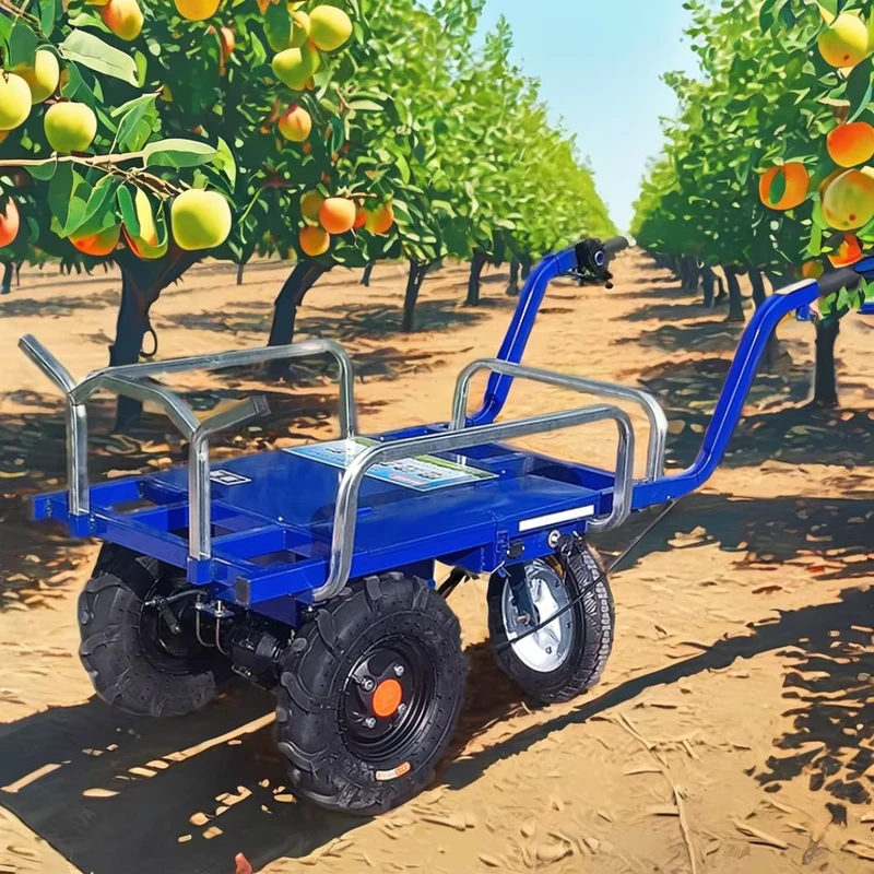 Storage Warehouse All terrain Cart Multi Mover Hand Truck Battery Operated Utility Service Cart Wheelbarrow Flatbed Power Wagon