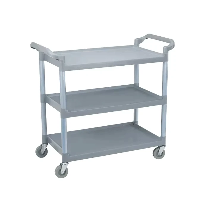 Strong PP Material Service Cart Easily Cleaned Custom Logo Option Various Sizes Multipurpose for Hotel & Restaurant