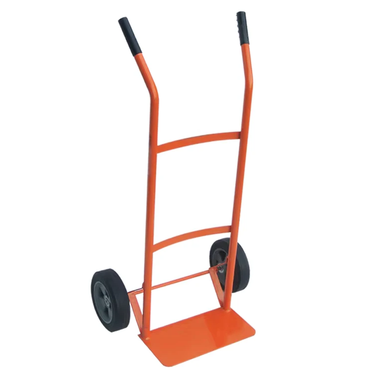 Sturdy and Durable Steel Trolley Hand Truck Solid Wheels HT1560 Hand Trolley Cart for Factory for Transportation