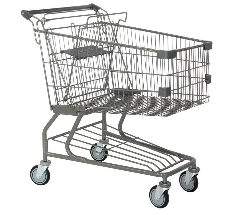 Supermarket Equipment Hand Trolley Low Price China Manufacturer Metal Grocery Mall Shopping Cart
