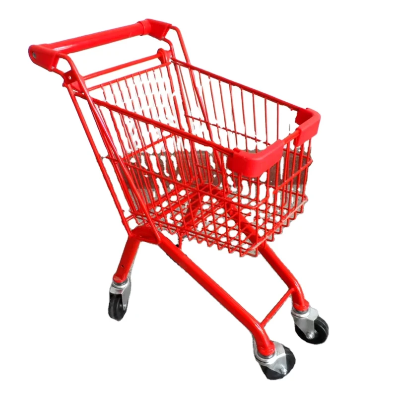 Supermarket Hand Cart Folding Shopping Trolley