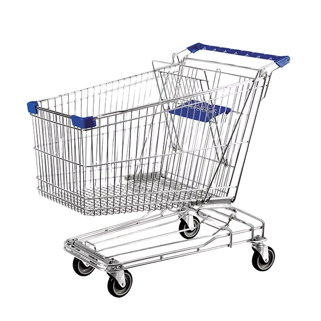 Supermarket Heavy Duty Metal Shopping Trolley Cart
