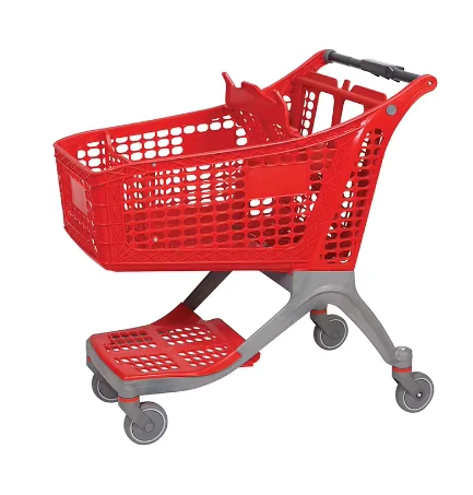 Supermarket Plastic Grocery Cart Supermarket Plastic Shopping Trolley for Sale