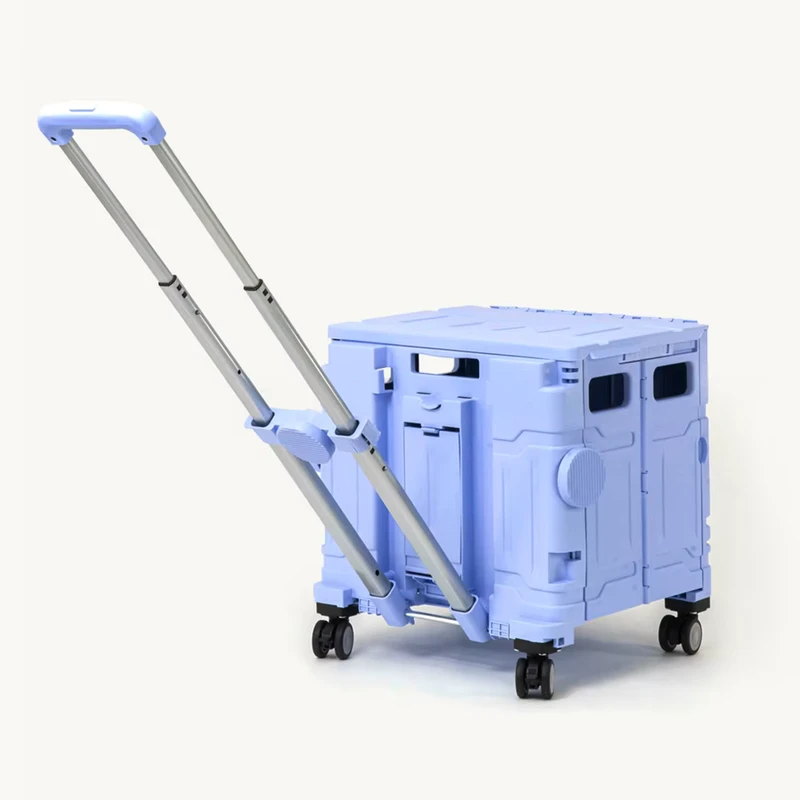 Supermarket Shopping Cart Trolley Utility Carts Travel Camping Mobile Portable Foldable Shopping Cart Shopping Trolley