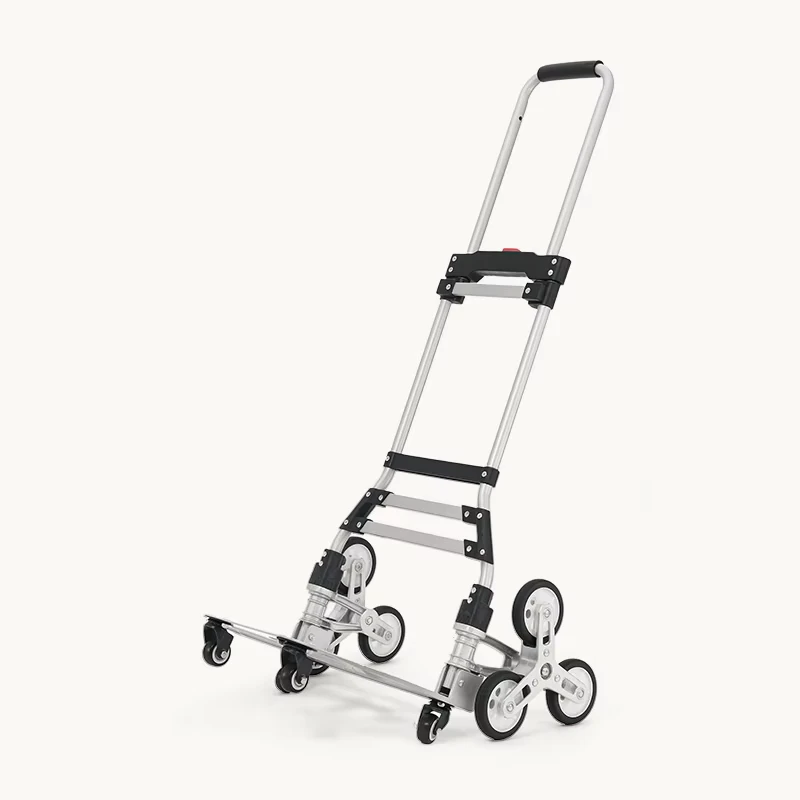Supermarket Store Market Cart Auxiliary Heavy Duty Portable Collapsible Utility Trolley Dolly Telescoping Shopping Trolley Cart