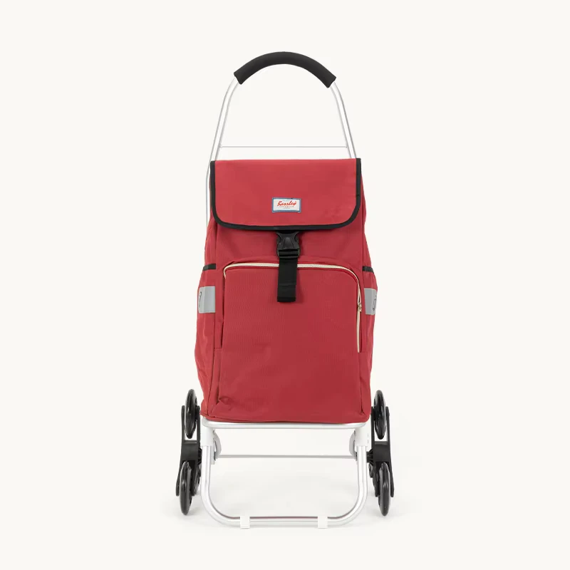 Supermarket Store Utility Portable Foldable Camping Hand Carts Shopping Cart Shopping Trolley Bag