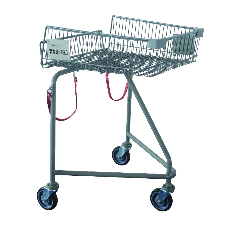 Supermarket Style Easy Unfolding Steel Shopping Trolley Cart for Elderly and Disabled People