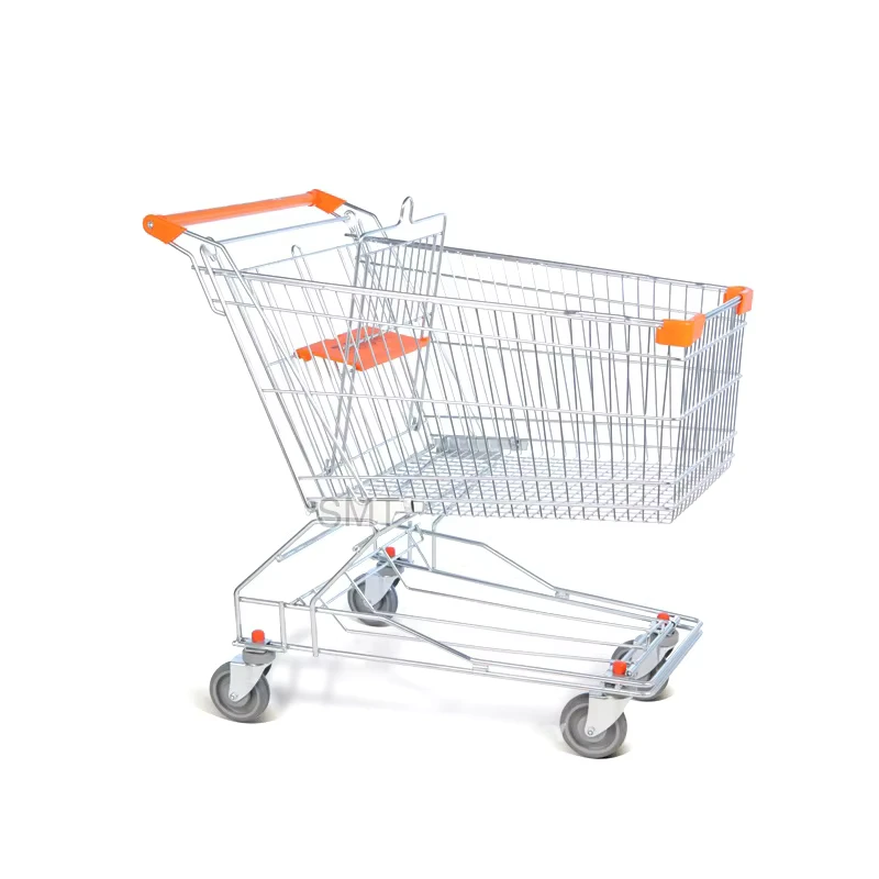 Supermarket Trolly Large Capacity Steel Shopping Carts