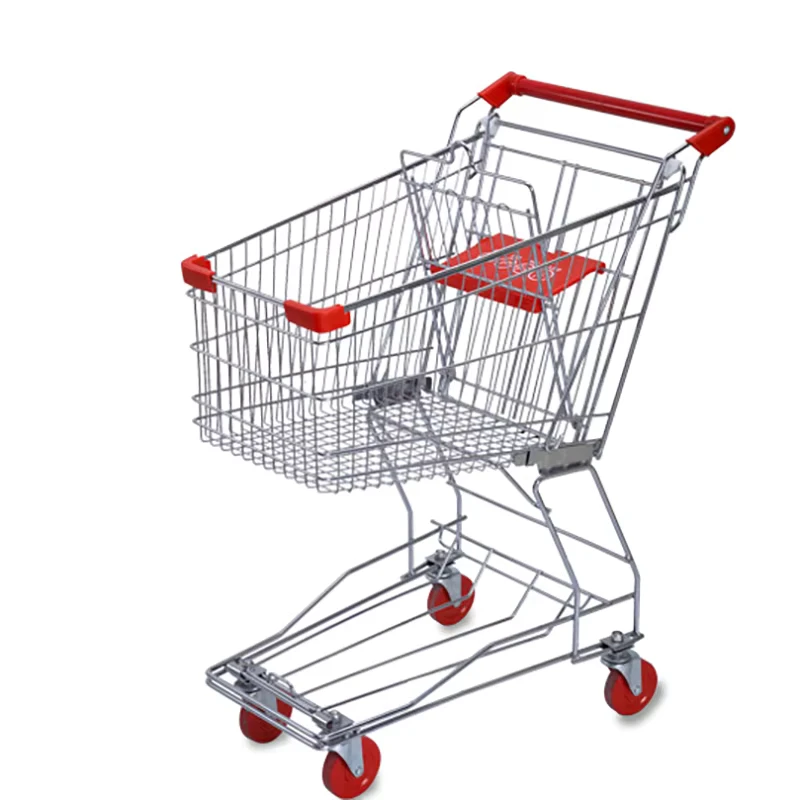 Supermarket and Retail Store Used 240L Euro Style Anti theft Shopping Trolley