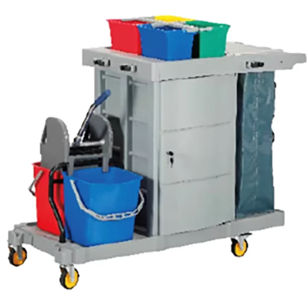 Supplies Folding Hotel Cleaning Janitorial Trolley Hotel Housekeeping Maid Janitor Cart Cleaning Service Trolley