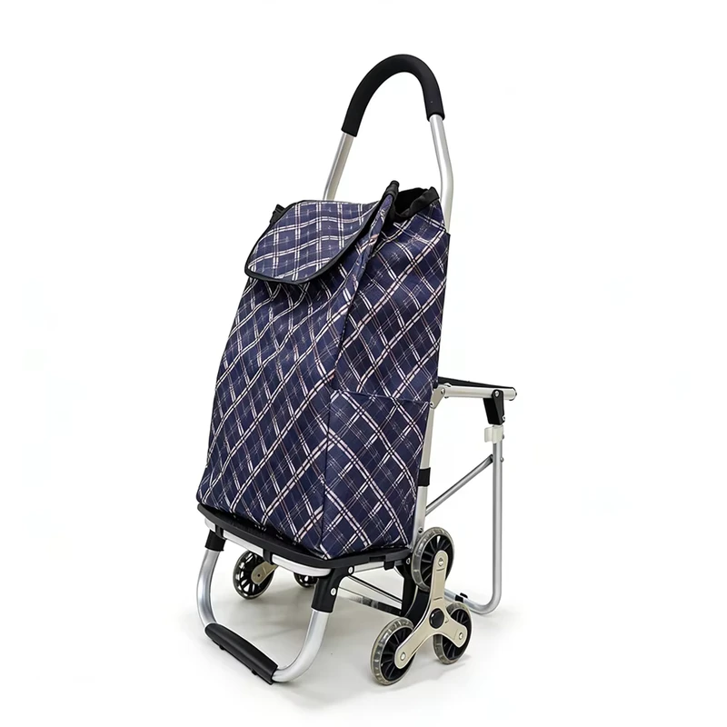 Supports customization Collapsible Grocery Personal Shopping Trolleys Carts Foldable with Wheels Supermarket