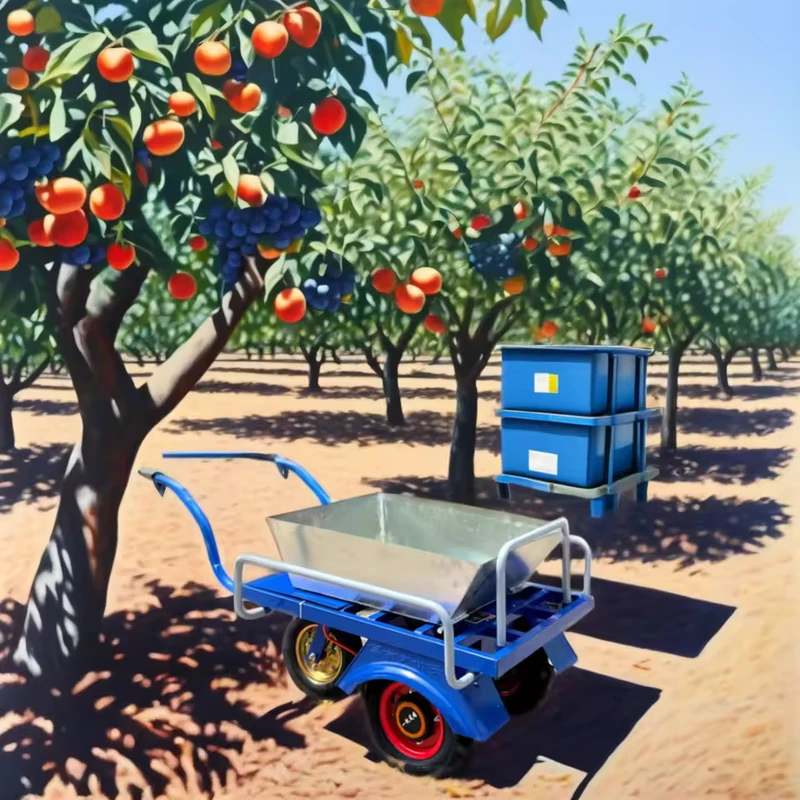 Switch Starting 400 8 Herringbone Wheel Forward and Reverse Lithium Battery Electric Tool Hand Cart With Removable Guardrails