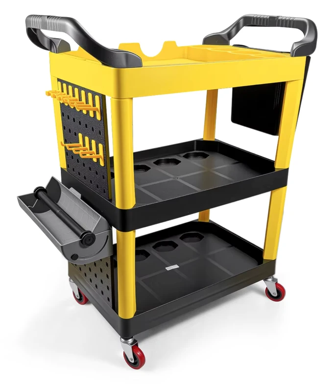 TC 001 Multi Functional Tool Cart Rolling Utility Cart for Automotive Detailing & Garage Storage