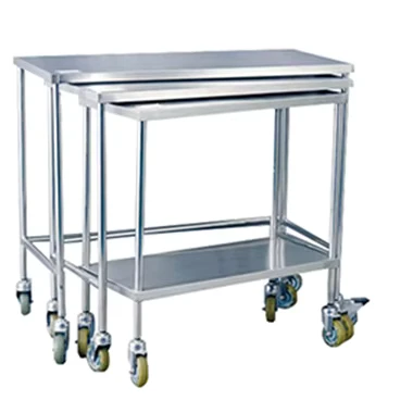 TC-580 Modern Hospital Medical Moving Stainless Steel Operation Instrument Cart