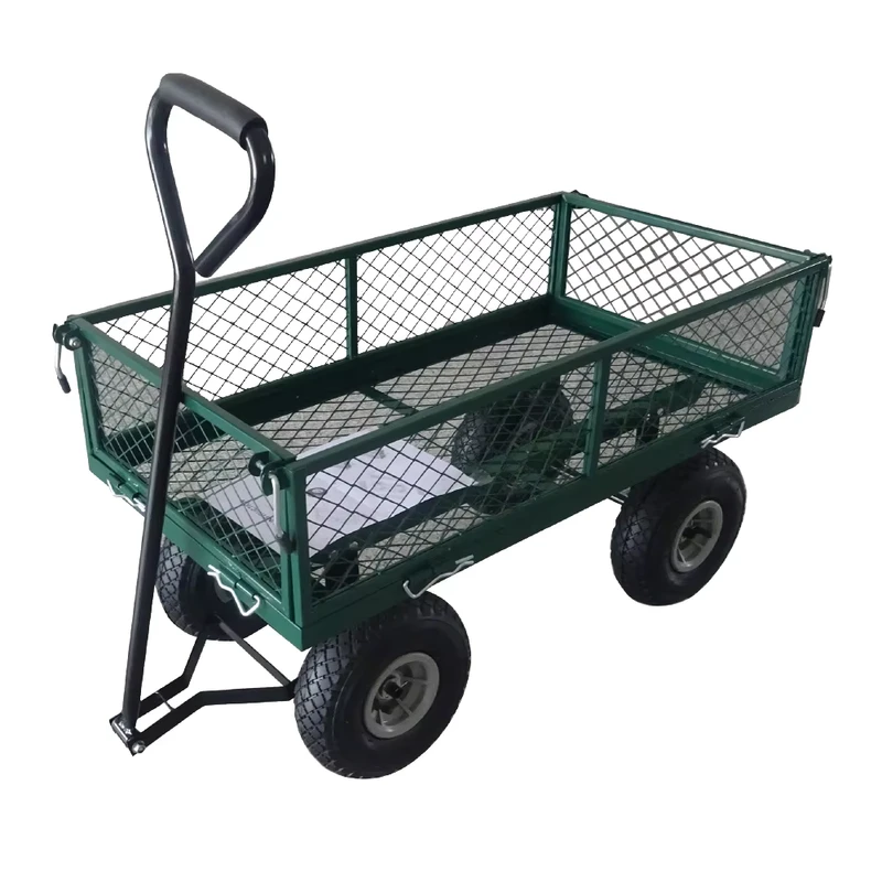 TC1840S 650 Lbs Capacity Steel Mesh Garden Utility Trolley Cart