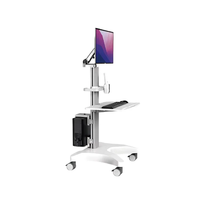 TV Size 15-32″ Max Load 2.2-17.6lbs Max Load 1-8kg Mobile Dental Clinic Intraoral Pneumatic Oral Scanner Trolley