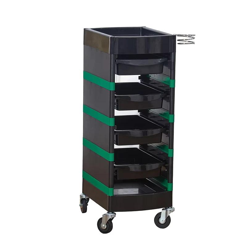 The Modern Style Salon Trolley Multi functional Cosmetic Trolley Salon Trolley with 360 Degrees of Movement