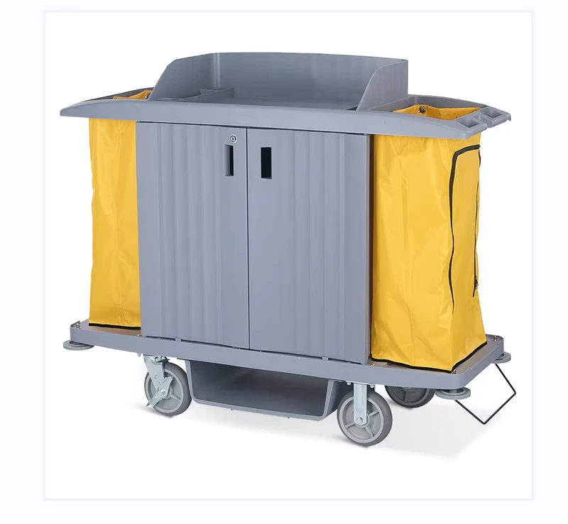 Three Layer Multi-functional Service Cart Room Service Cart Hotel Cleaning Cart