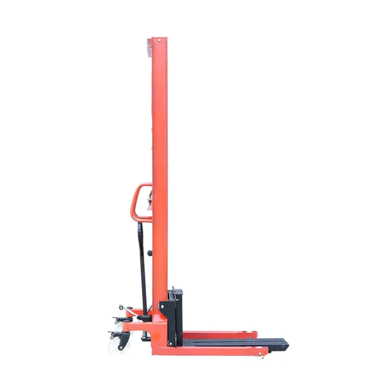 Ton Hydraulic Manual Pallet Stacker Factory Direct Hand Forklift Lift Manual Stacker for Warehouse Material Handling