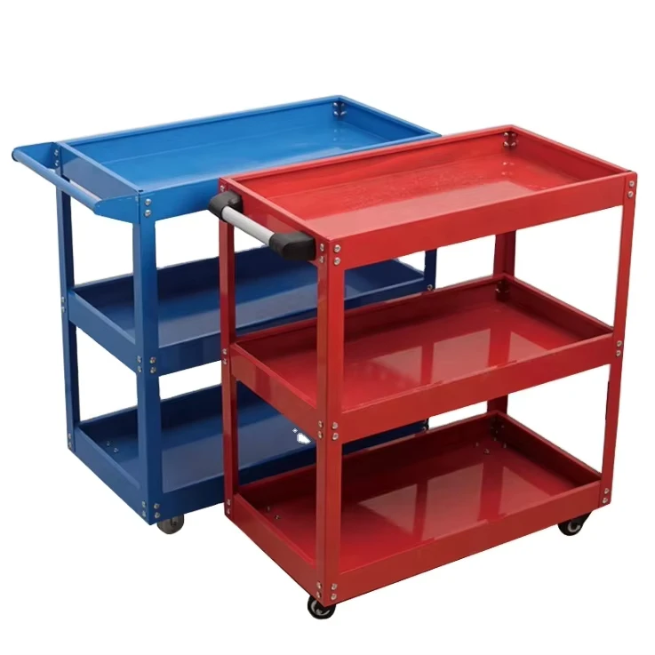 Tool Cabinet Mechanic Utility Cart Storage Trolley With Shelves Tool Trolley Cart