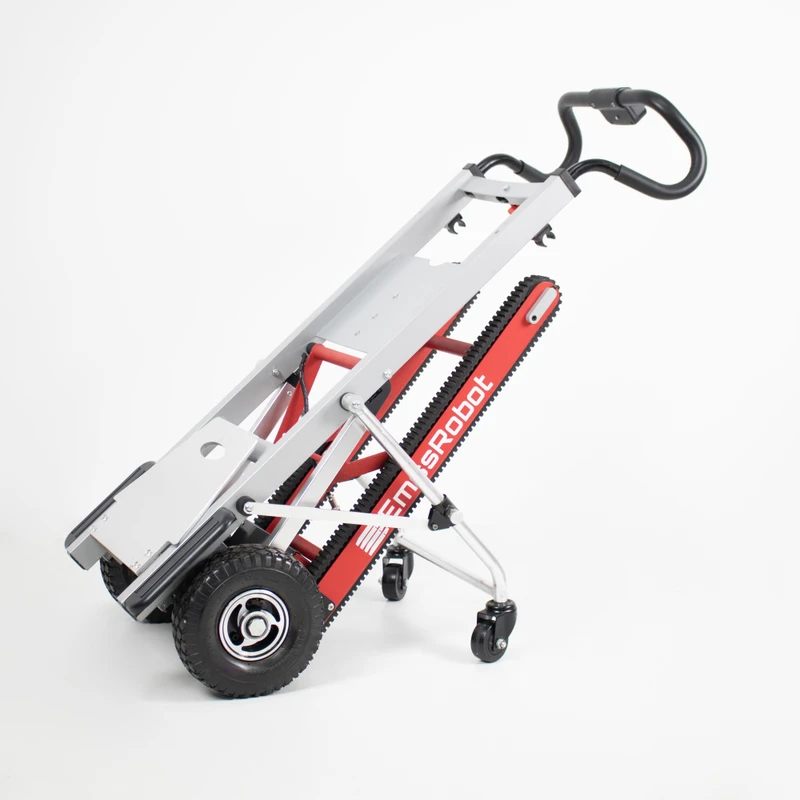 Tostaer Foldable Portable Cargo Carrier Trolley 2 Wheels Lithium Battery Electric Stair Climber Hand Truck OEM 150kg