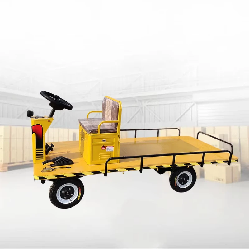 Transport Cart for Cargo Carrier Mobile Warehouse 1000KG Carrying Handing Electric Hand Trolley Platform Cart