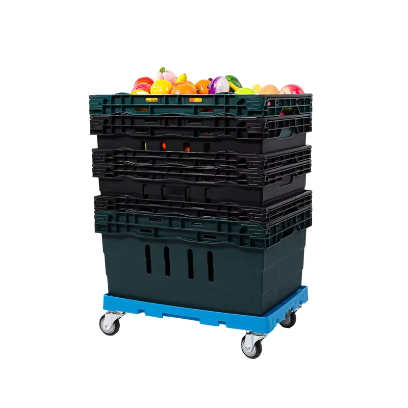 Transport Flat Wheeled Cart Hand Hotel Trolley for Warehouse