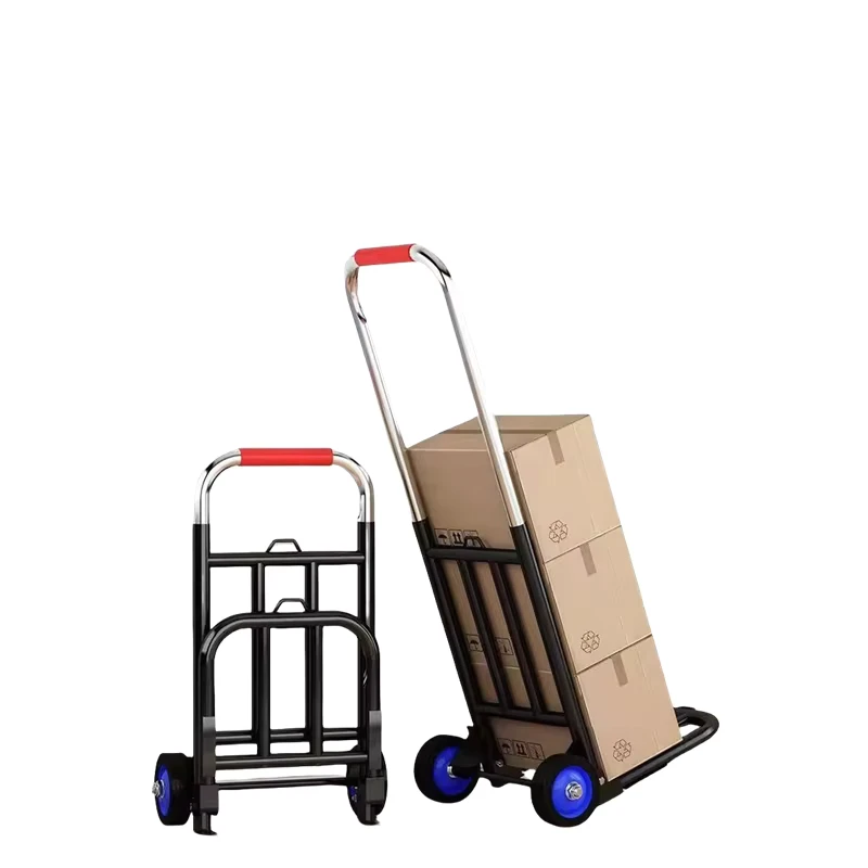 Transport Logistics Foldable Metal Trolley with Elastic Band