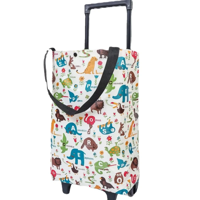 Travel Camper Trolley Bag Portable Shopping Bag Stair Climbing Grocery Cart Shopping Trolley Folding Camping Cart