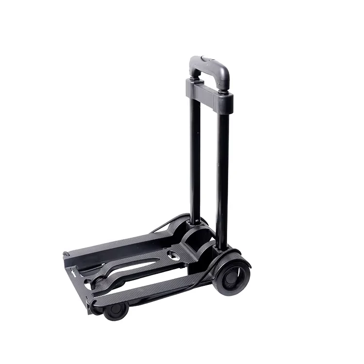 Travelsky Luggage Cart Airport Portable Travel Foldable Aluminum Hotel Airport Baggage Trolley Luggage Cart