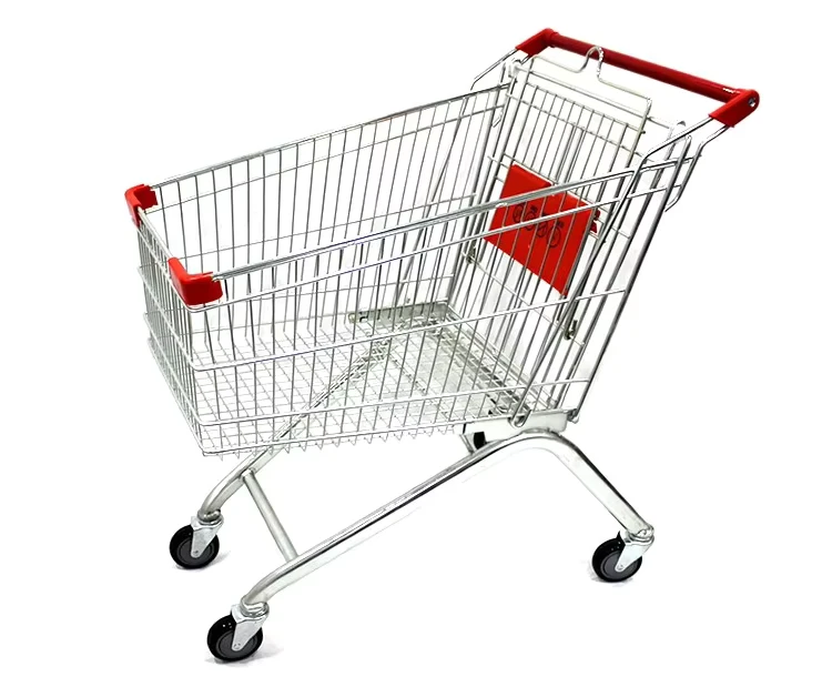 Trolley Grocery Shopping Cart Supermarket Carts Steel Grocery Cart Shopping Trolley