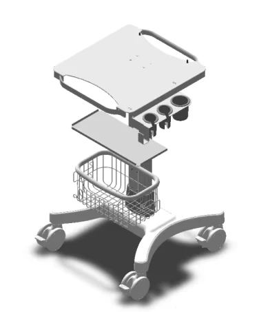 Trolley for Portable Ultrasound M5 Ultrasound Instruments Mobile Trolley