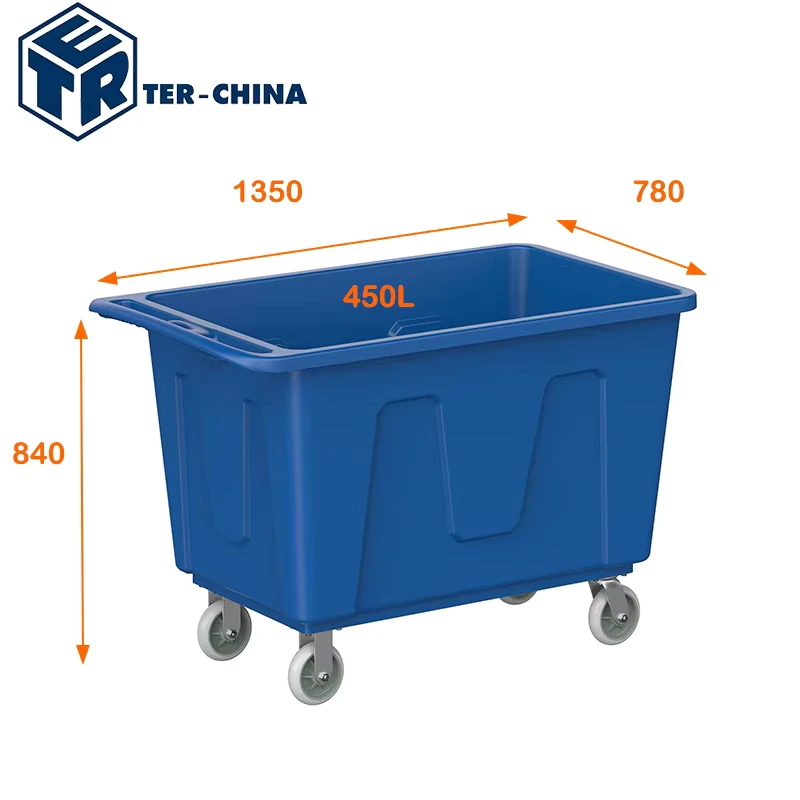Trolleys for Laundry Cargo & Storage Equipment Plastic Trolley with Wheels Hand Carts & Trolleys