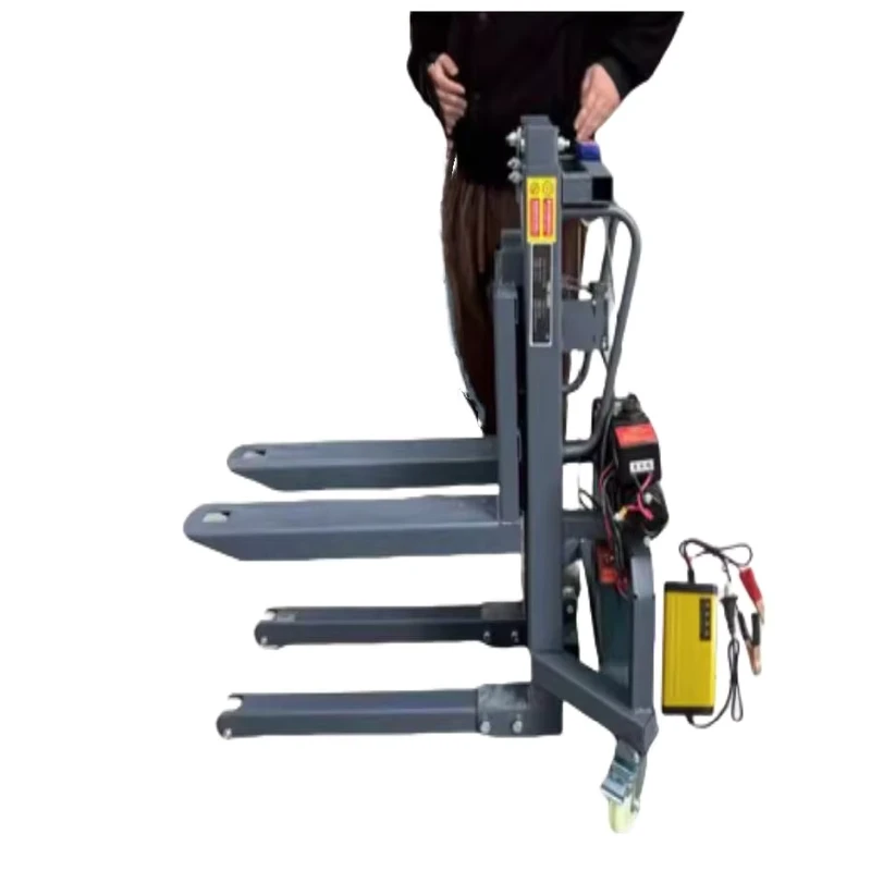 Truck Mounted Electric Stacker Manual Forklift Self Lift Stacker Portable Electric Hoist Self Loading Forklift