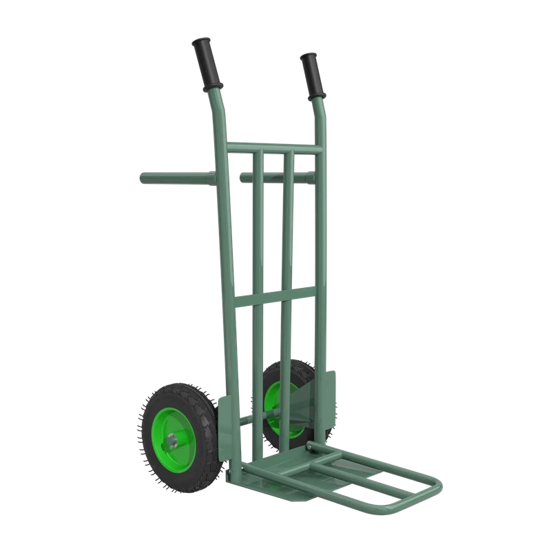 Two Wheels Storage Steel Hand Trolley Truck Portable Luggage Carrier Foldable Hand Trolley Grocery