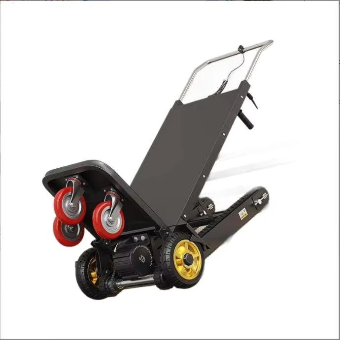 Type Silent Electric Stair Climbing Machine Aluminum Alloy Enclosed Platform Crawler Lift Truck Hand Cart Trolley