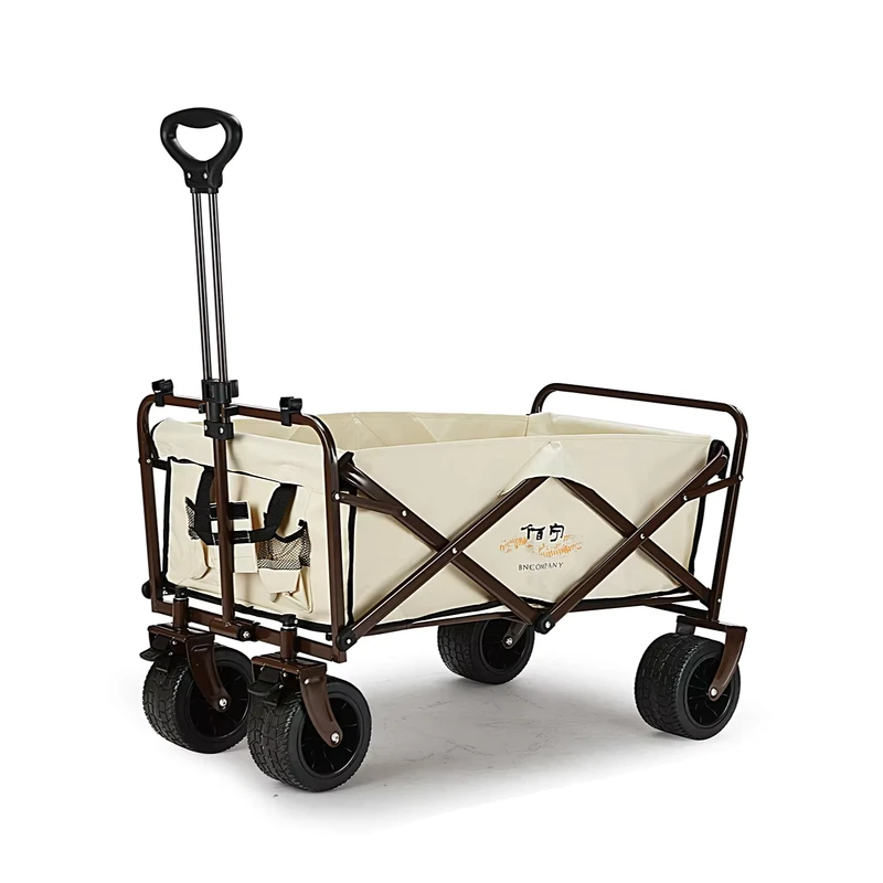 U.S. Local Stock YDC-005 Stainless Steel Folding Camping Hand Trolley Cart with Storage & Tools