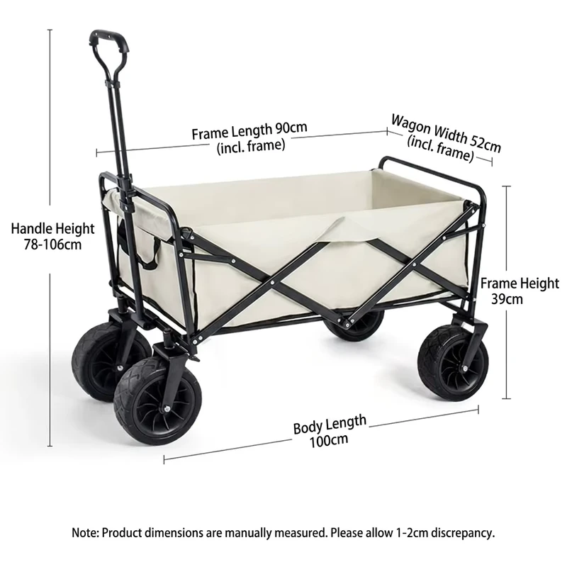 Ultra light Aluminum Garden Trolley Cart High Load bearing Multi color Custom Logo for Fishing Travel Hiking