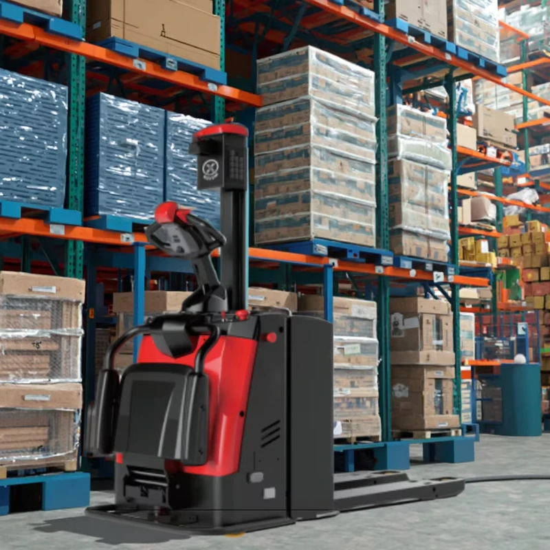 Unmanned Forklift AGV Automated Guided Vehicles Pallet Truck Narrow Warehouse Logistics Robot Box LiFePO4 Battery 1500kg Load
