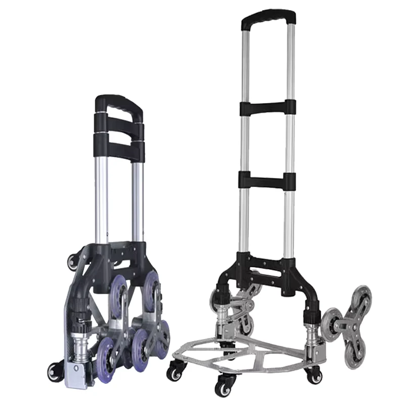 Use Luggage Carts for Shopping and Transporting Trolley Carts for Travel 6 Wheel Shopping Cart Stair Climbing Trolley