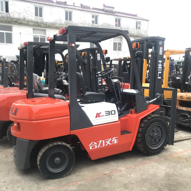 Used Diesel Forklift 3 Tons 3 Meters with Quanchai Engine Low Working Hours