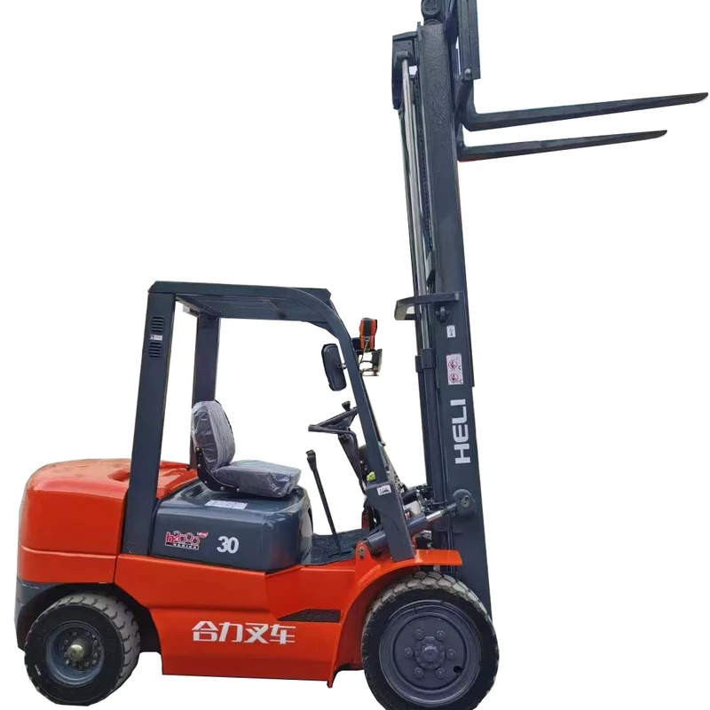 Used Heli H2000 30 3 Tons 4.5 Meters Diesel Forklift with Good Quality